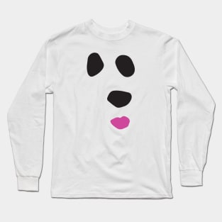 Polar Bear Lipstick pink Long Sleeve T-Shirt